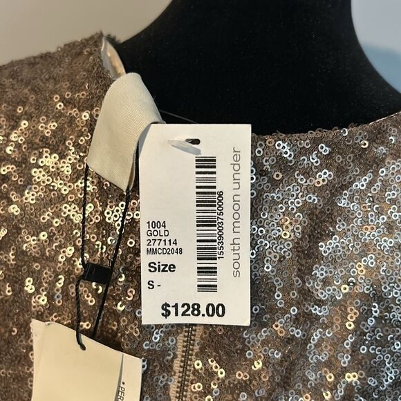 NWT MM couture small sequins dress     A - Picture 7 of 9